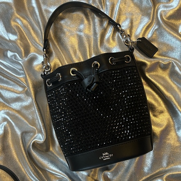 Coach Mini Bucket Bag With Crystals - Picture 7 of 13